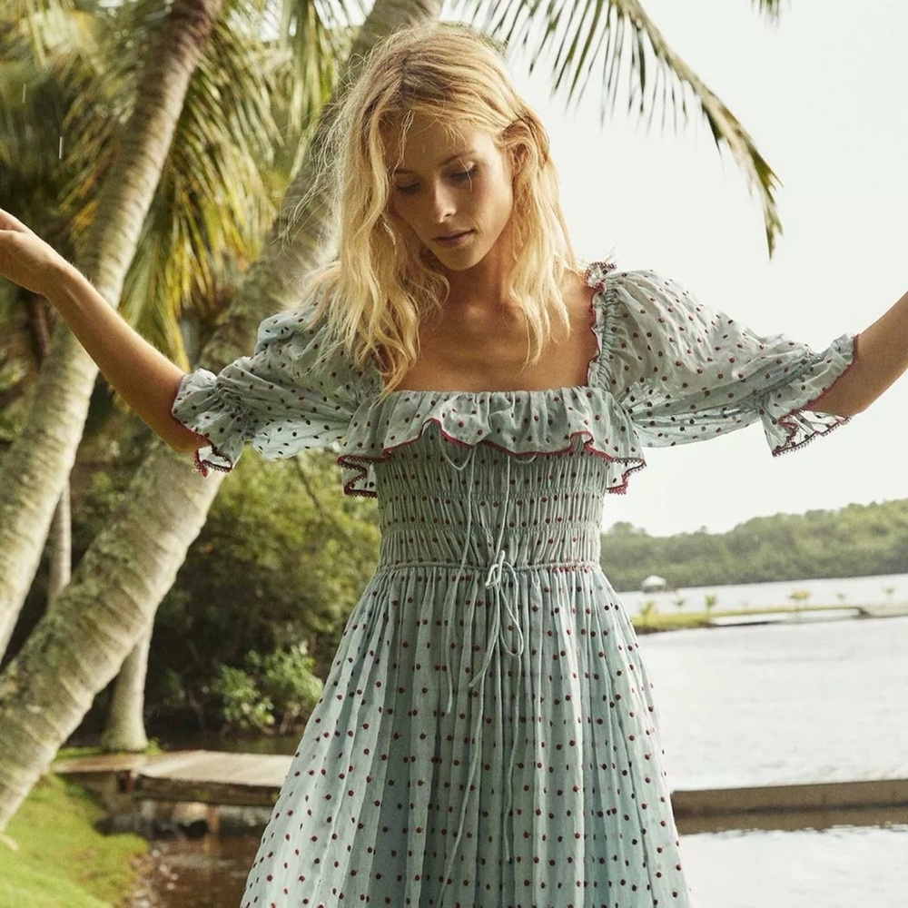 Doen Sol Swiss Red Dot Dress